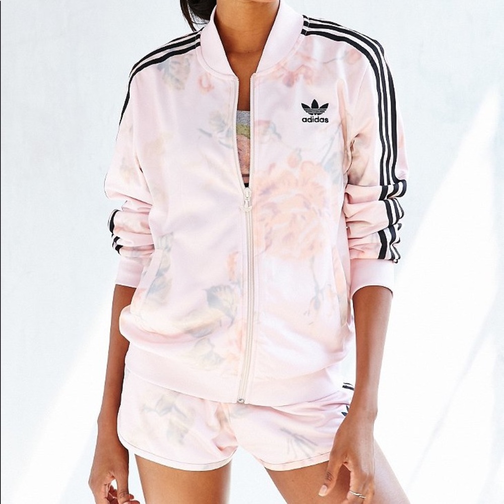 Adidas Women’s Pastel Pink Rose Track Jacket